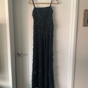 Long black dress, lace up back size small